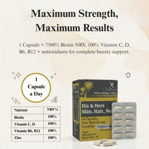 Skin, Hair & Nails Capsules for Him & Her - Image 5
