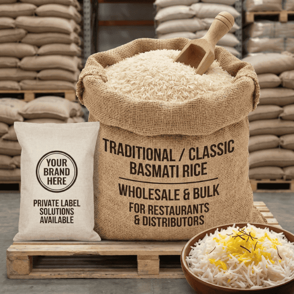 Traditional Basmati Rice – Aromatic Long Grain (Wholesale)